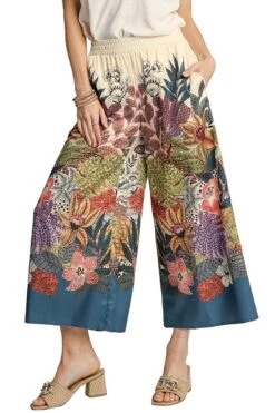 Floral Print Pants | S - L Umgee