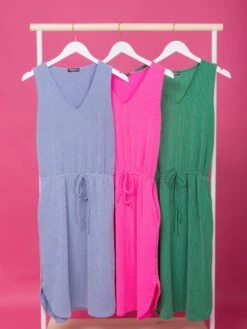 Sleeveless Solid Mini Dress | S-L