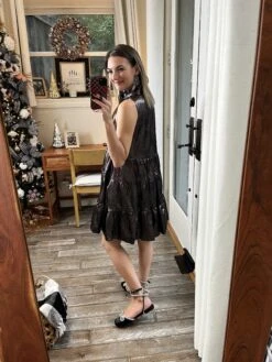 Metallic Multi Tiered Dress | S-L *Final Sale*