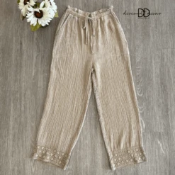 Mineral Washed Cotton Gauze Pants *Final Sale*