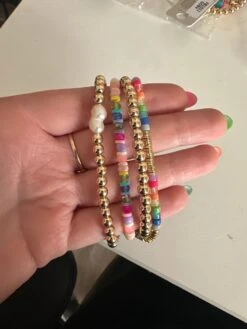 4 Layered Mixed Bead Bracelet Set