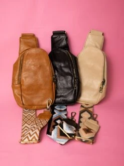 Zenana Vegan Leather Sling Crossbody Bag