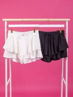 Tiered Knit Eyelet Shorts | S - L