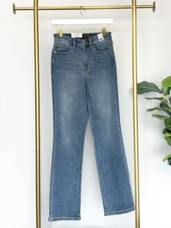 Judy Blue High Waist Contrast Wash Thermal Straight Leg Jean| 0 - 24