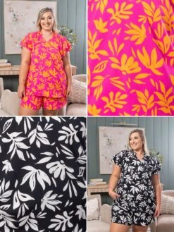 Lined Patterned Shorts | S - 3XL Set W/ Sku52255