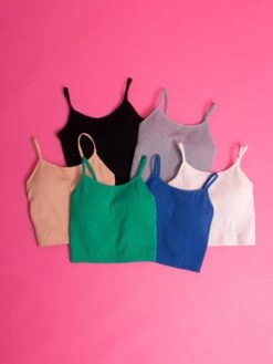 Zenana Job To Do Seamless Padded Ribbed Brami | S/M - L/XL