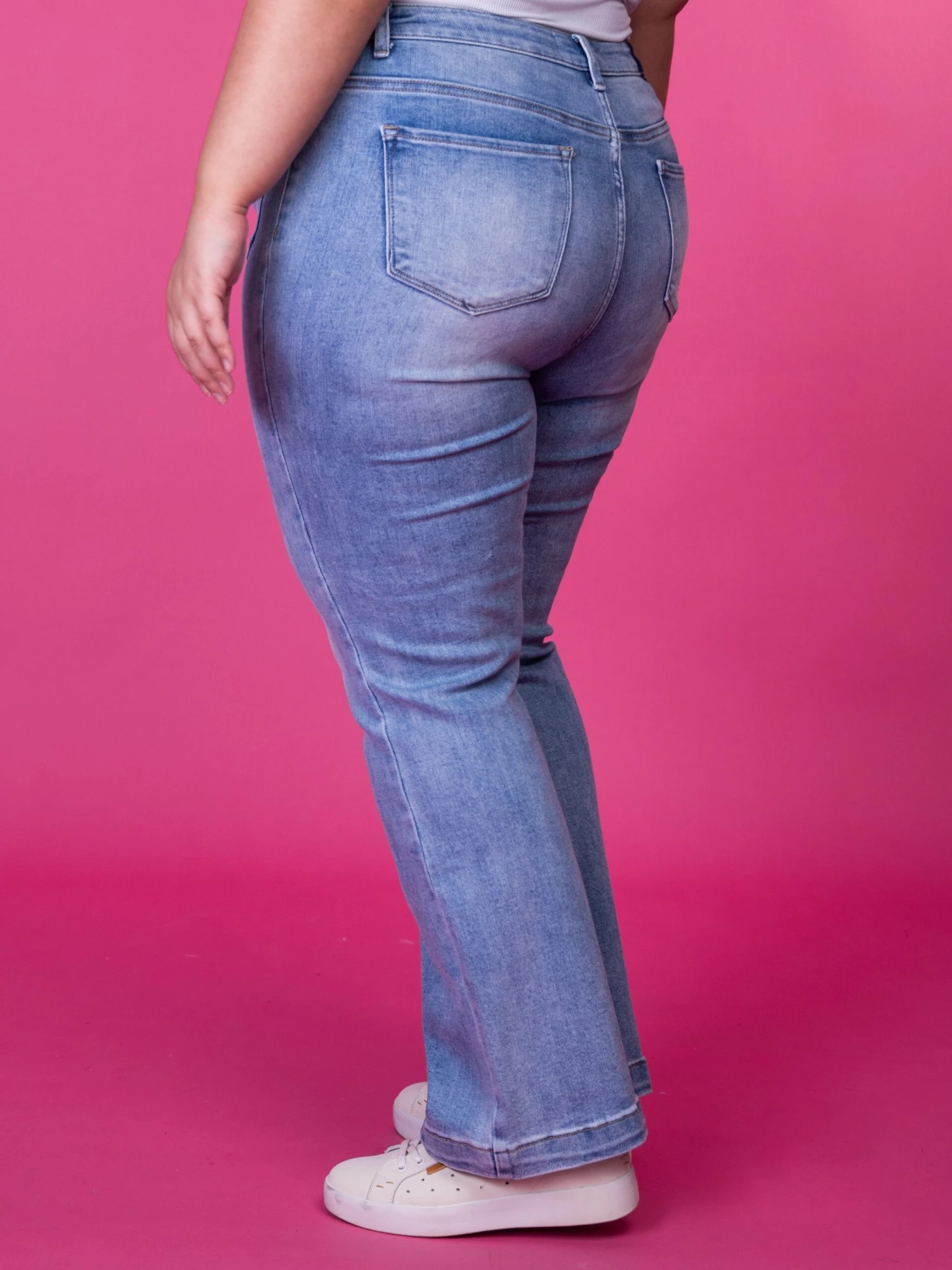 Risen High Rise Patch Pocket Straight Leg Jeans | 0-3X - Image 3
