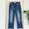 Risen High Rise Wide Cuff Straight Leg Jeans| 0-3X