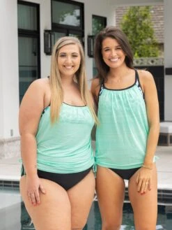 Leopard Printed Lined Tankini Swimsuit | S-XL Swim *Final Sale*