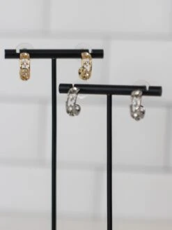Crystal Hoop Earrings