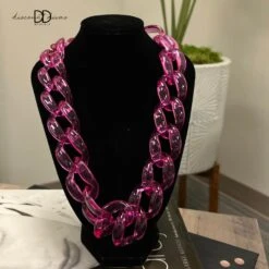 Transparent Curb Link Necklace