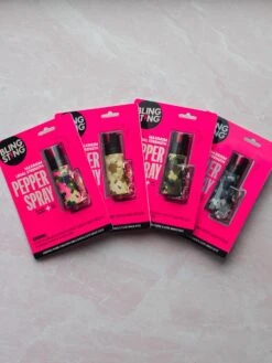 Camo Soft Touch Pepper Spray W/ Keychain Clip & Charm