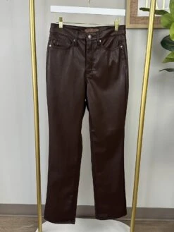 Judy Blue High Waist Tummy Control Faux Leather Straight Pant | 1 - 20