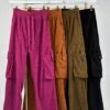 Corduroy 4 Pocket Cargo Pants W/ Drawstring | S - L