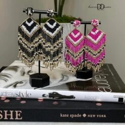 Beaded Fringe Earrings