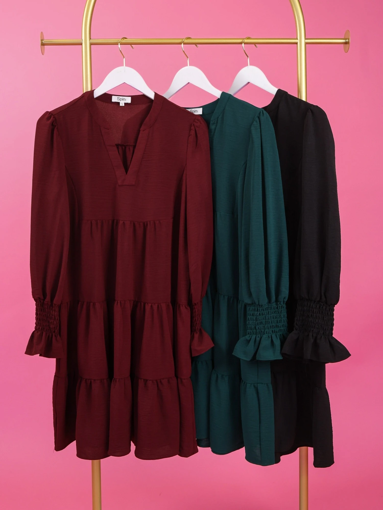 V Neck Tiered Airflow Dress| S - 3XL