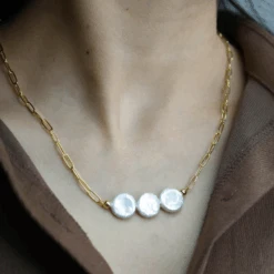 Treasure Jewels Triple Pearl Necklace
