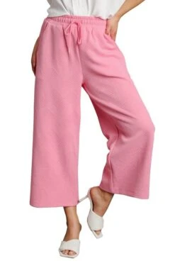 Criss Cross Jacquard Straight Fit Pants | S - L Set W/ Sku49426