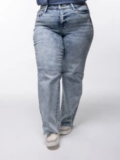 Judy Blue High Waist Mineral Wash Raw Hem Wide Leg Jeans | 0-24