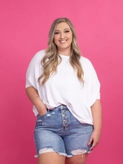 Judy Blue High Waist Magic Destroy Button Fly Cut Off Shorts | S-3X