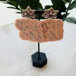 Seed Bead Miss & Mrs Dangle Earring