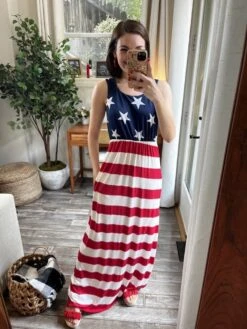 American Flag Maxi Dress | S-3XL *Final Sale*