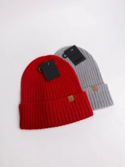 Solid Ribbed Cuff Beanie