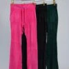 Drawstring Velour Fit & Flare Pants W/ Pockets | S - L SET W/ Sku47905