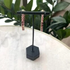 Crystal Open Circle Earring