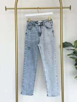 Risen High-Rise Two Tone Girlfriend Jeans | 0 - 3X