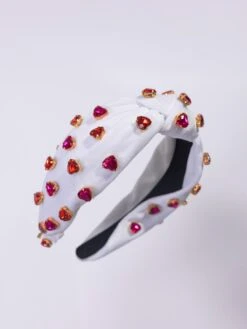 Crystal Heart Knot Headband