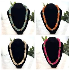 Color Disc Bead Necklace