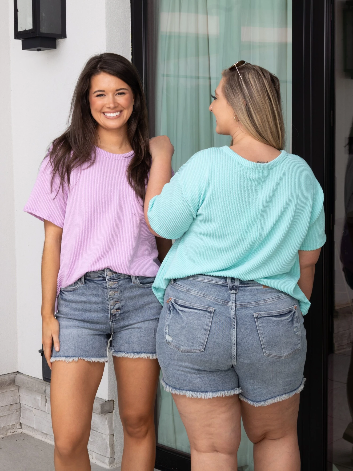 Judy Blue High Waist Button Fly Frayed Hem Shorts | S - 3XL