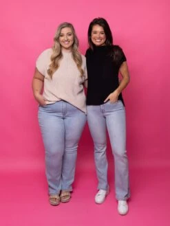 Judy Blue Mid Rise Side Slit Hem Bootcut Jeans | 0-24