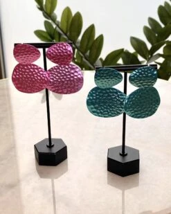 Hammered Metallic Earrings