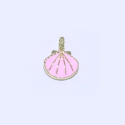 Pink Enamel ShellCharm My Girl In LA
