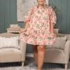 Floral Mini Dress W/ Pockets | S-2X