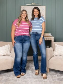 Risen High Rise Bootcut Jeans | 0-3X