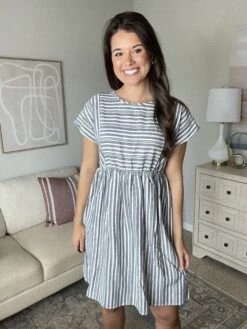Stripe Baby Doll Dress| S-3X-