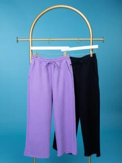 Wide Leg Drawstring Luxe Lounge Pants W/ Pockets | S-L Set W/ Sku 49216