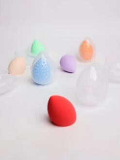 Assorted Oval Makeup Puff With Vented Case | *Final Sale*