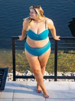 Two Piece Adjustable Swimsuit W/ Mesh | S - 3XL *Final Sale*