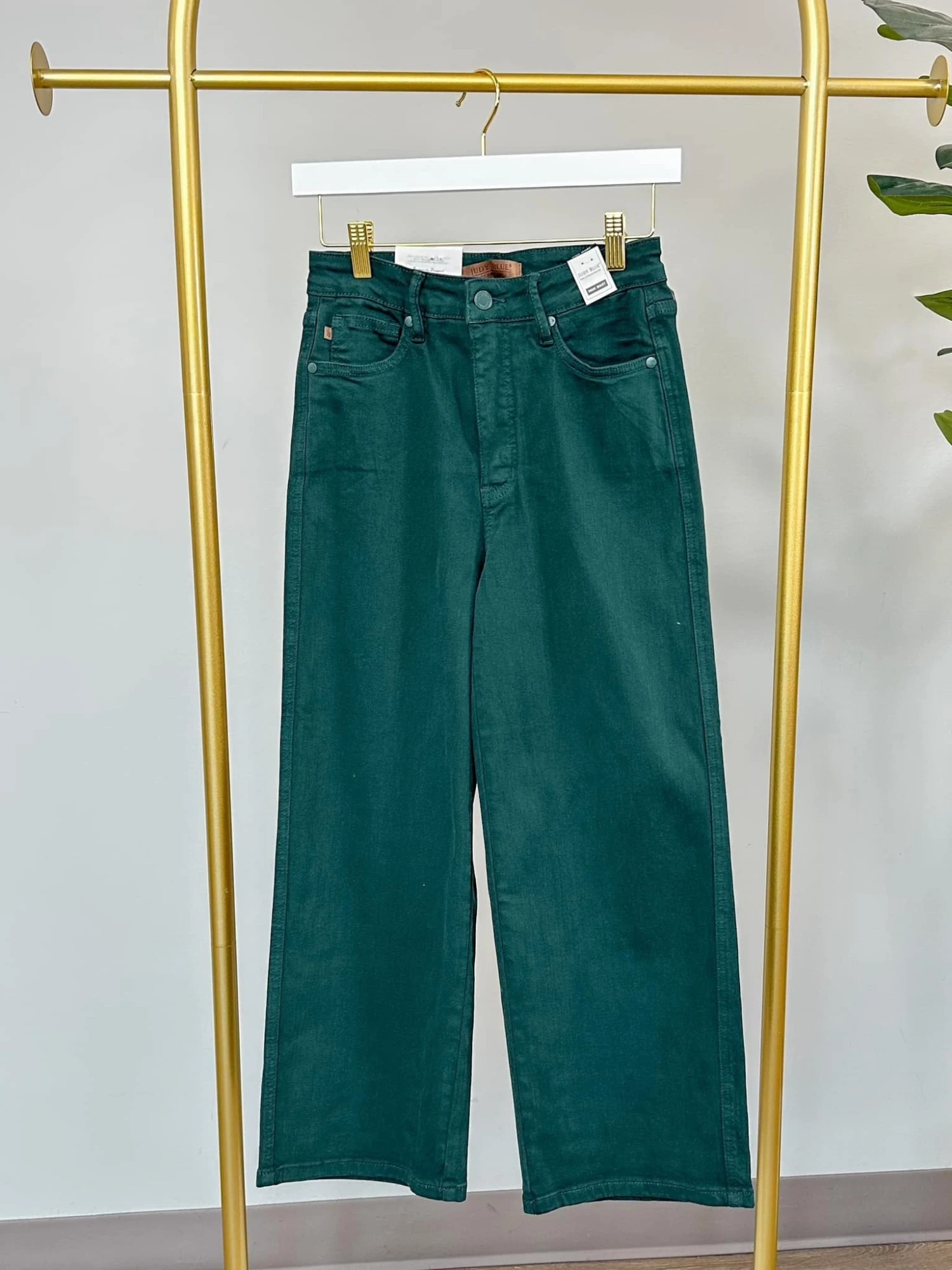 Judy Blue Tummy Control Wide Leg Crop Jeans | 0-24 - Image 2