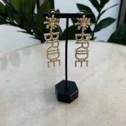 Rhinestone Bride Dangle Earring *Final Sale*