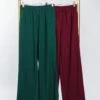 Textured Palazzo Pants W/ Elastic Waistband | S - 3X SET W/ Sku48026