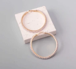 Pearl Hoop Earrings