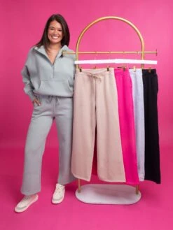 DD Design Luxe Fleece 28" (Petite) Wide Leg Pants | S-3X