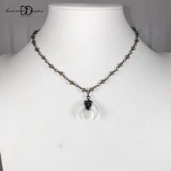 Small Beaded Mauve Necklace *Final Sale*