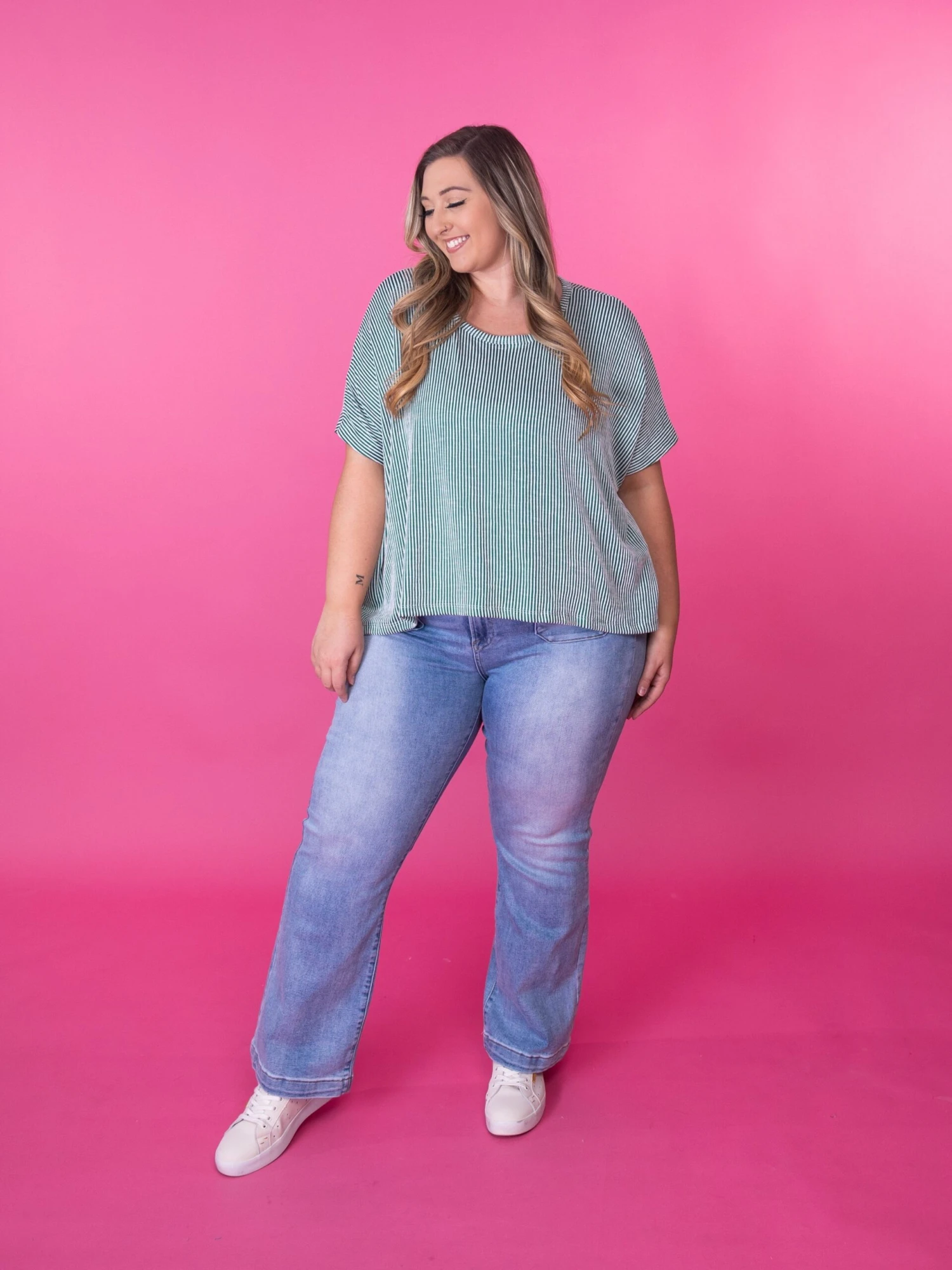 Risen High Rise Patch Pocket Straight Leg Jeans | 0-3X - Image 5