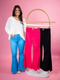 Zenana High-Rise Super Flare Color Jeans | S - 3X